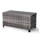 Milan Range Large Storage Box  in Grey / Brown Rattan Weave