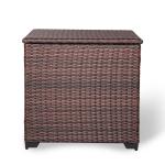 Milan Range Square Storage Box in Grey Rattan Weave